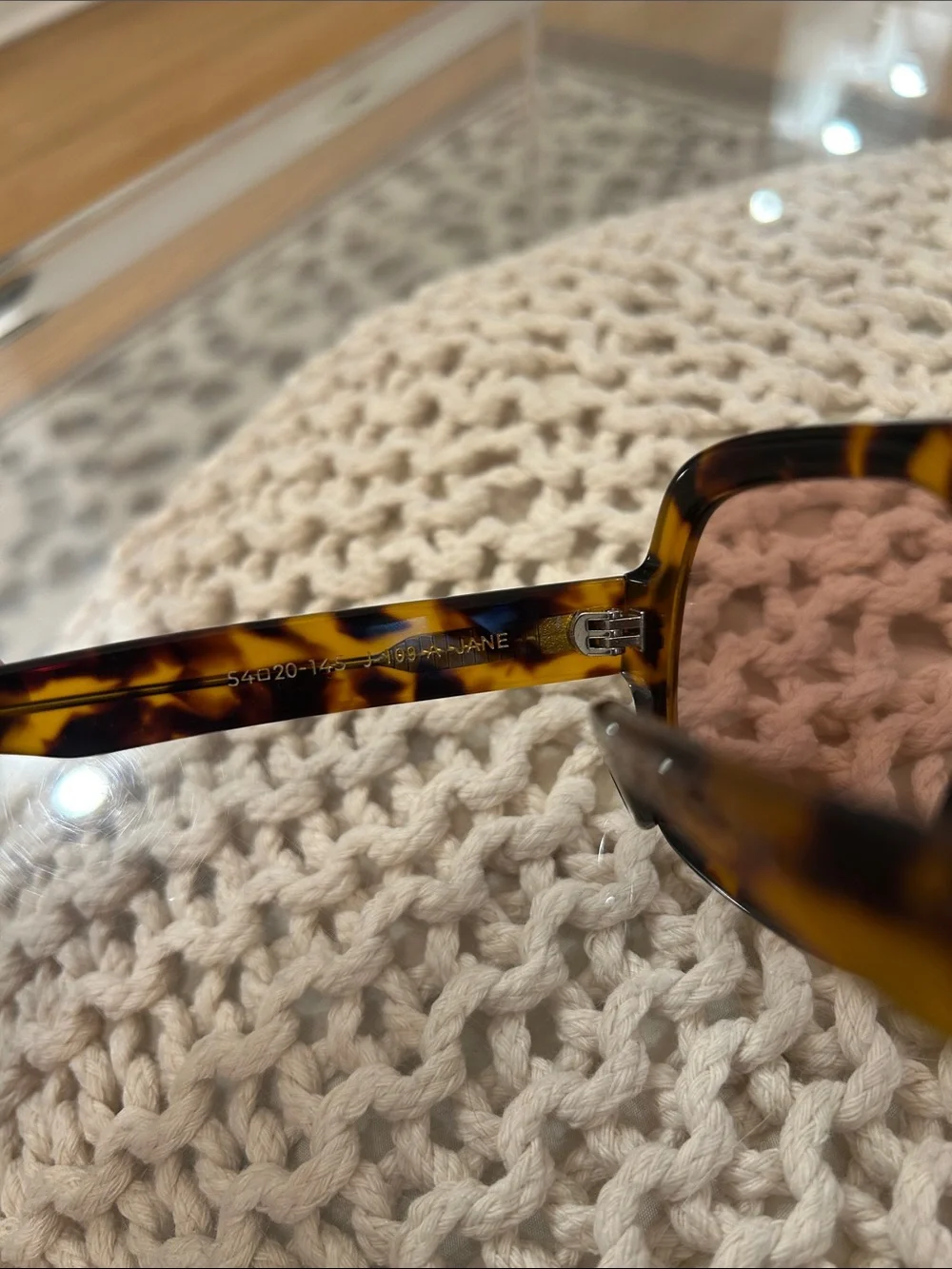 Tortoiseshell Women's Sunglasses with Pink Lenses - Picture 3 of 4